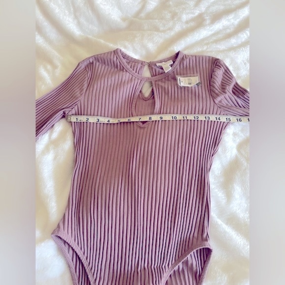 21. Tillys Purple Crossover Bodysuit - Picture 4 of 9